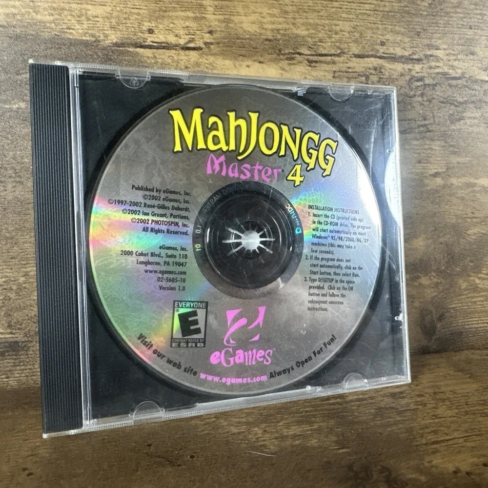 Rare Mahjonggg Master 5 PC CD- Rom Tested & Working Fast And Safe Shipping